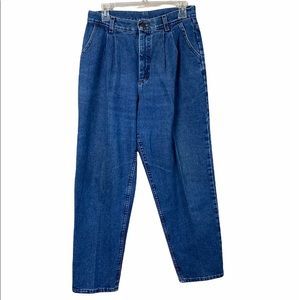 Vintage Lee High Rise Pleat Front Trouser Cotton Jeans Size 10